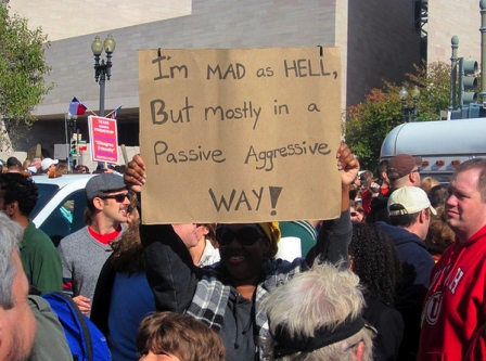 rally for sanity sign